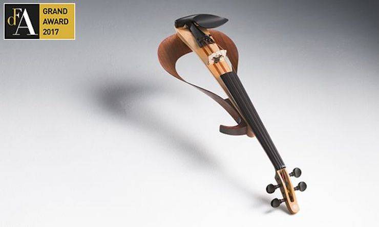 雅马哈的电子小提琴YEV在亚洲最具影响力设计奖中荣获最佳设计奖