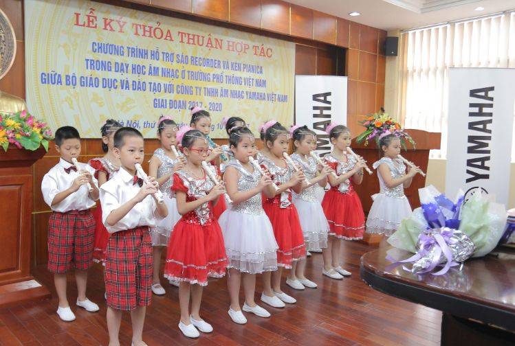 雅马哈与越南教育培训部达成器乐教育谅解备忘录（MOU）
