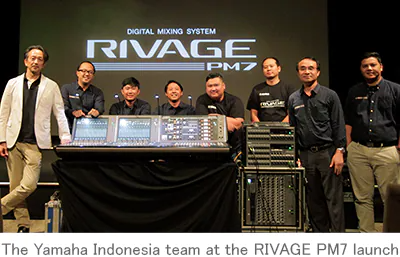 RIVAGE PM7在发布前的巡回演出中为印尼工程师们留下深刻印象